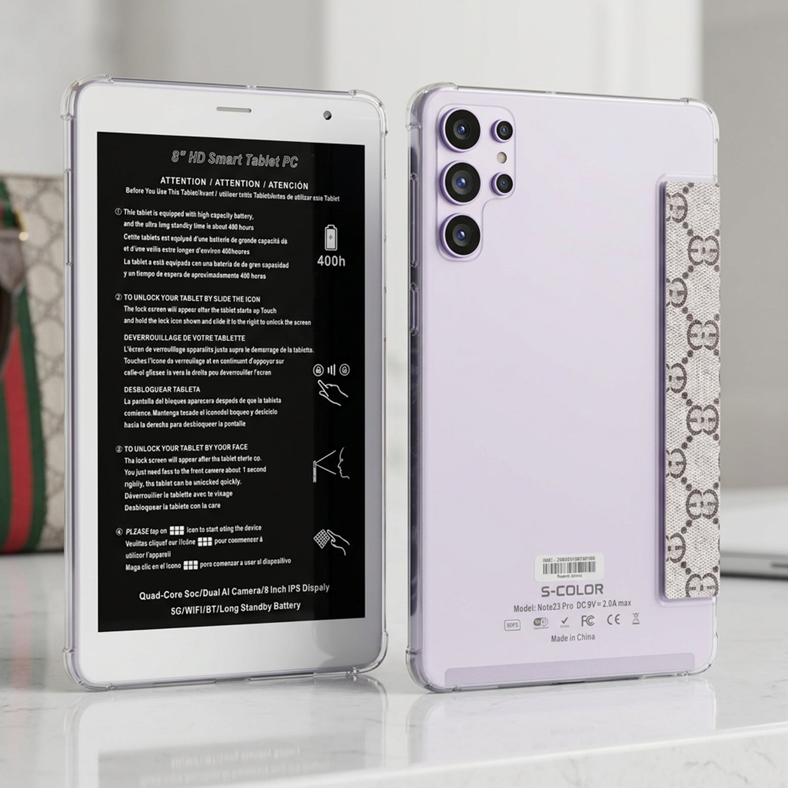 تابلت Note 23 بكيبورد و ماوس بلوتوث (ضمان عام ) + مجموعة هدايا - الصورة 3